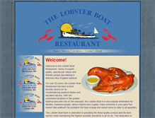 Tablet Screenshot of lobsterboatrestaurant.com